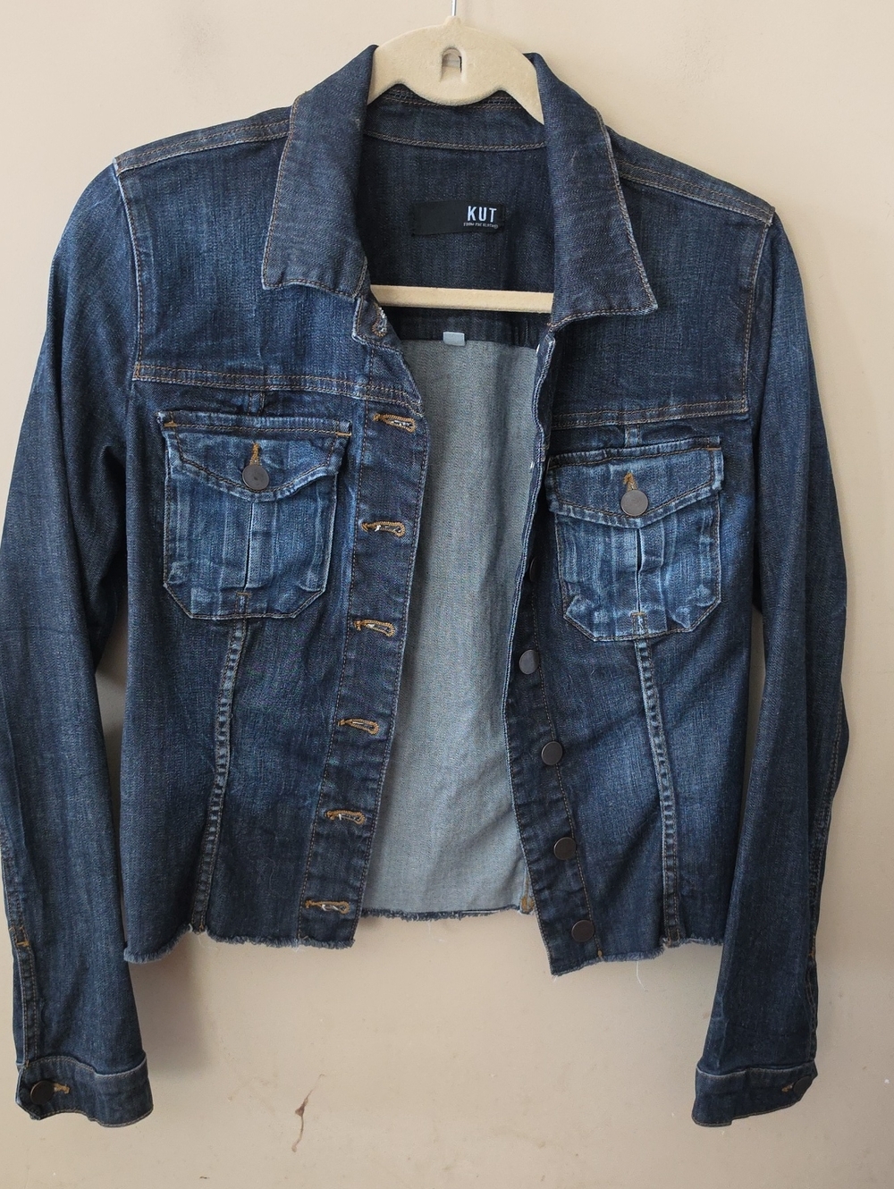 Kut from the Kloth Indigo Denim Jacket - Dark Blue Women's Jean Jacket